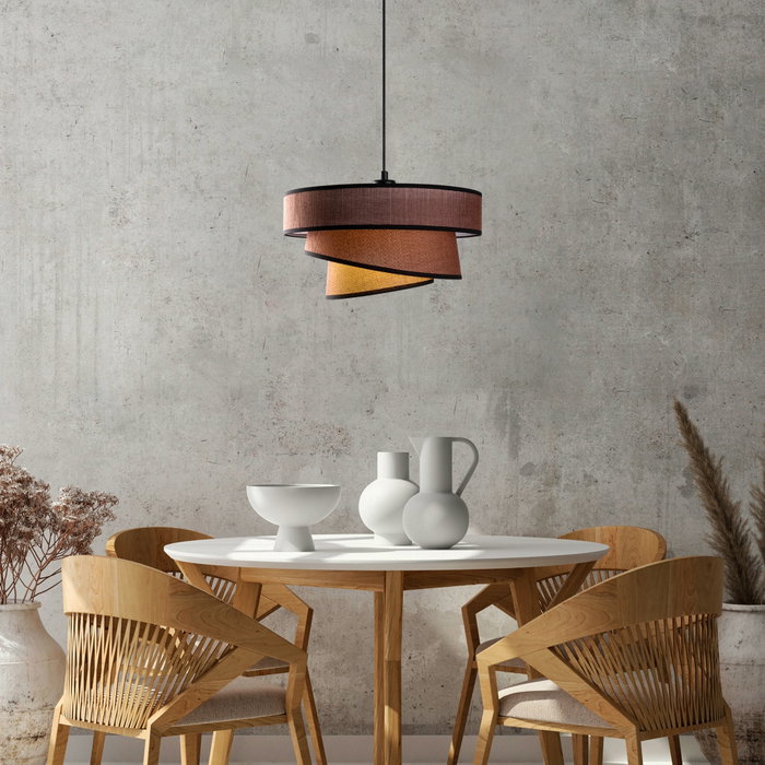 Opviq Stage - 14712 Lámpara de araña marrón oscuro con altura ajustable